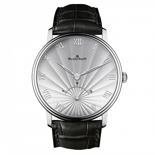 Villeret Ultraplate Seconde Rétrograde White Gold / Opalin Flinqué