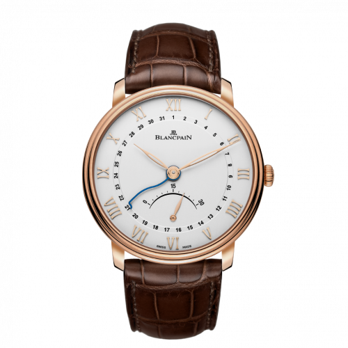 Villeret Ultraplate Quantième Seconde Rétrograde Red Gold / Opalin