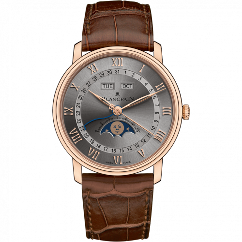 Villeret Quantième Complet 40mm Red Gold / Grey
