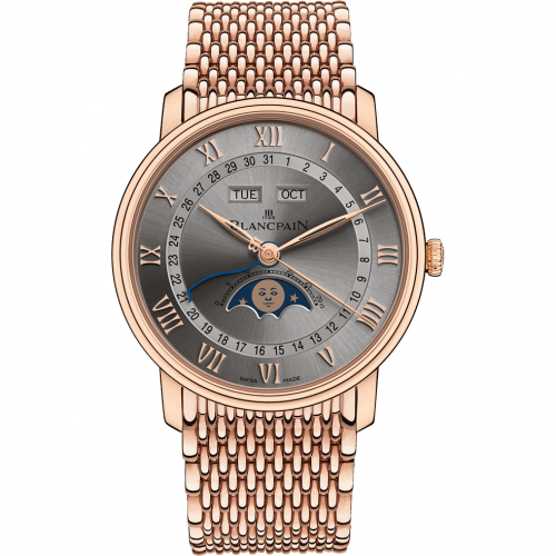 Villeret Quantième Complet 40mm Red Gold / Grey / Bracelet