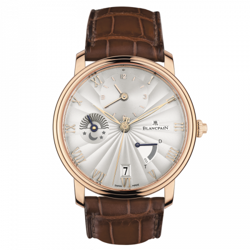 Villeret Demi-Fuseau Horaire Demi-Savonette Red Gold / Opalin Flinque