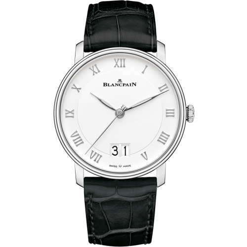 Villeret Grande Date Stainless Steel / White 