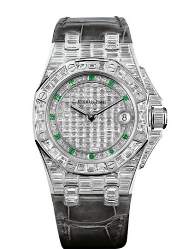 Royal Oak OffShore 67543 Lady Quartz Emerald Hour