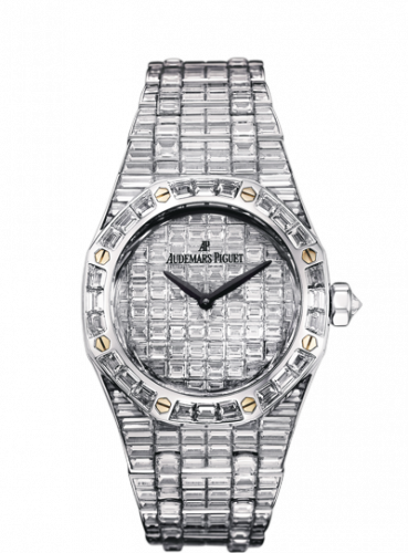 Royal Oak Lady White Gold / Baguette / Baguette
