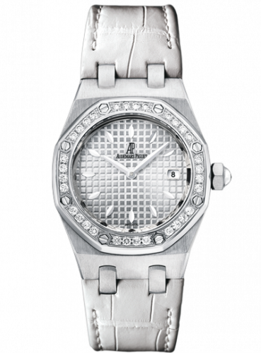 Royal Oak Quartz 67621 Stainless Steel / Diamond / Silver / Alligator