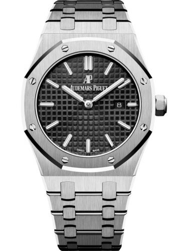 Royal Oak 67650 Quartz Stainless Steel / Black