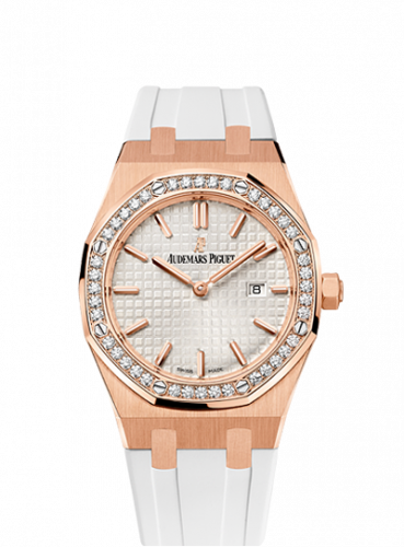 Royal Oak 67651 Quartz Pink Gold / Silver / Rubber