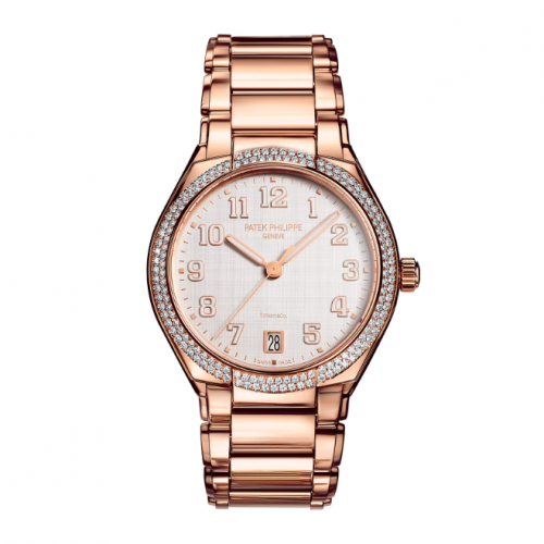 Twenty-4 Automatic Tiffany Rose Gold / Diamond / Shantung Silk