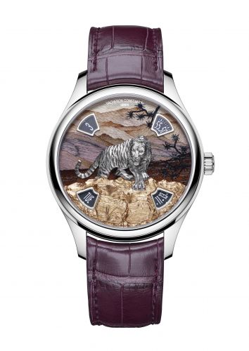 Les Cabinotiers Les Cabinotiers Imperial Tiger White Gold / Burgundy Wood
