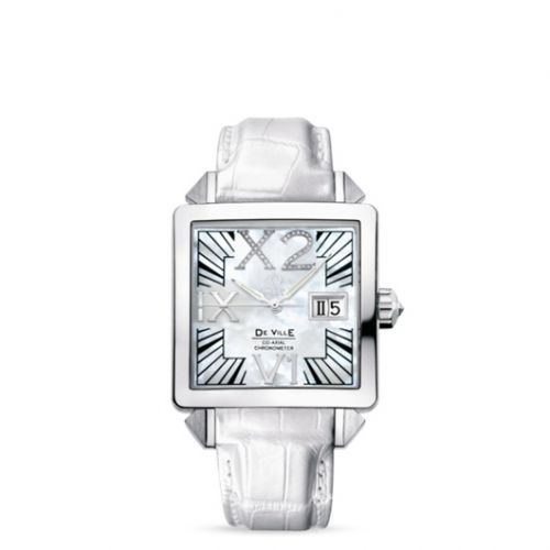 De Ville X2 Co-Axial 35 Big Date White Gold / MOP / White