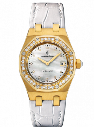Royal Oak Selfwinding 77321 Yellow Gold / Diamond / MOP / Alligator