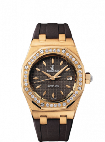 Royal Oak Selfwinding 77321 Pink Gold / Diamond / Brown / Rubber