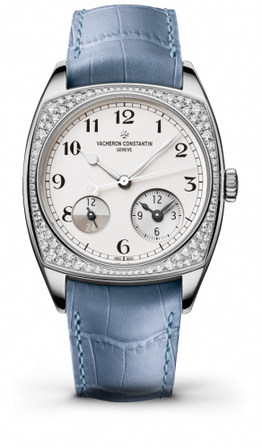 Harmony Dual Time White Gold With Diamonds / Black Numerals