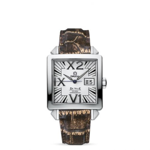 De Ville X2 Co-Axial 35 Big Date Stainless Steel / White