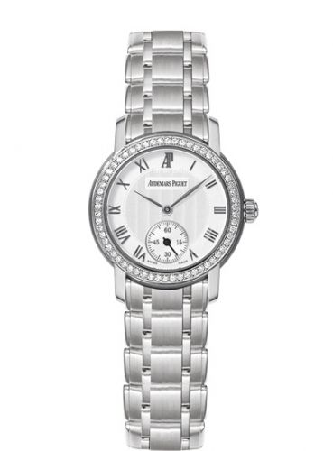 Jules Audemars Small Seconds White Gold / Diamond / Silver / Bracelet d'Occasion