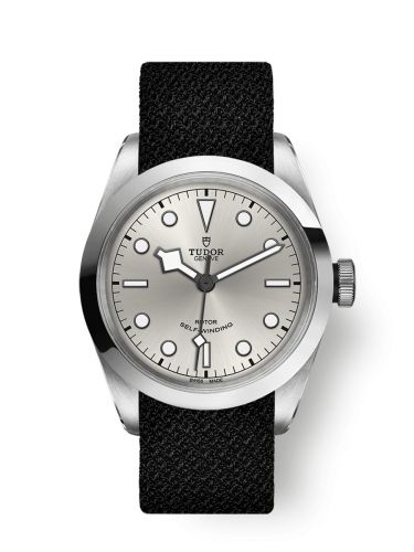Heritage Black Bay 41 Silver / Black Fabric