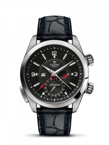 Heritage Advisor Stainless Steel / TItanium / Black / Alligator