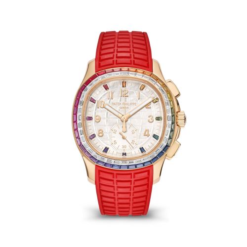 Aquanaut Luce Rainbow Chronograph Rose Gold / MOP
