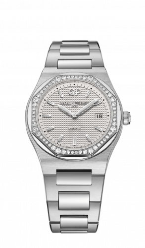 Laureato 34 Quartz Stainless Steel / Diamond / Silver