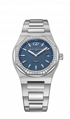 Laureato 34 Quartz Stainless Steel / Diamond / Blue