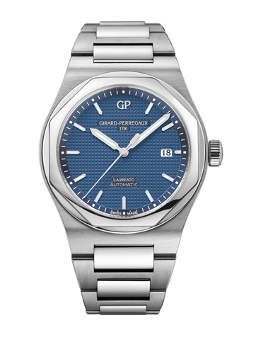 Laureato 41 Automatic Stainless Steel / Blue