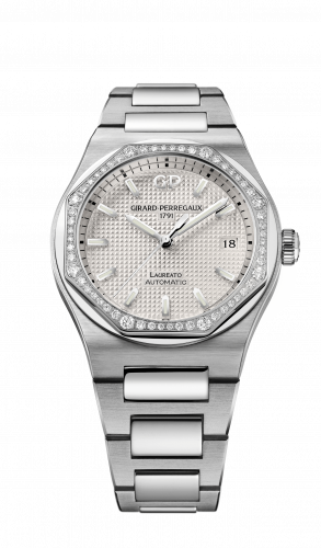 Laureato 38 Automatic Stainless Steel / Diamond / Silver