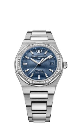 Laureato 38 Automatic Stainless Steel / Diamond / Blue