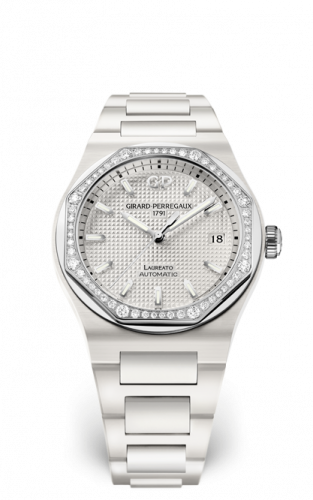 Laureato 38 Automatic Ceramic / White / Bracelet