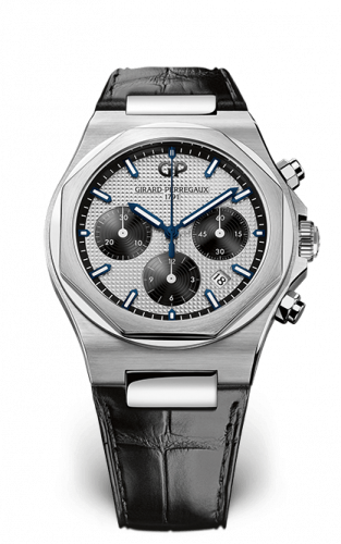 Laureato 42 Chronograph Stainless Steel / Silver Panda / Alligator
