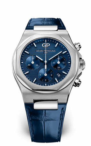 Laureato 42 Chronograph Stainless Steel / Blue / Alligator