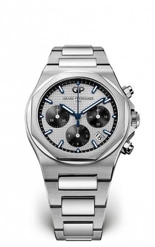 Laureato 38 Chronograph Stainless Steel / Silver Panda / Bracelet
