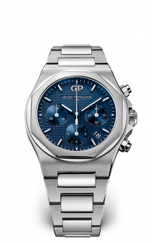 Laureato 38 Chronograph Stainless Steel / Blue / Bracelet