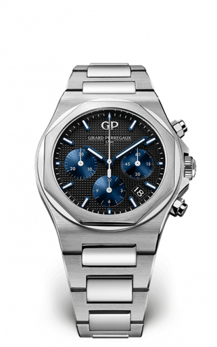 Laureato 38 Chronograph Stainless Steel / Black / Bracelet