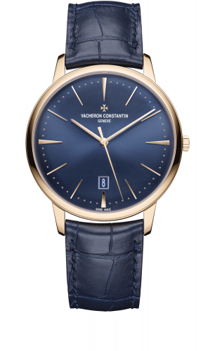 Patrimony Contemporaine Self-Winding Pink Gold / Blue