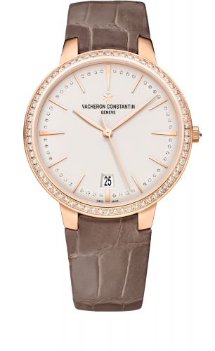Patrimony 36.5mm Self-Winding Pink Gold / Diamond / Silver
