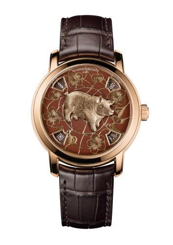 Métiers d'Art The Legend of the Chinese Zodiac Year of the Pig Pink Gold