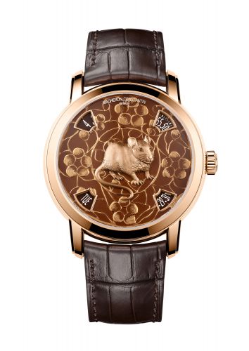 Métiers d'Art The Legend of the Chinese Zodiac Year of the Rat Pink Gold