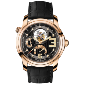 L-Evolution Tourbillon GMT 8 Jours Red Gold