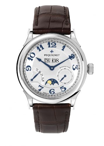 Paris Royal Moonphase Blue Numerals / Brown Strap