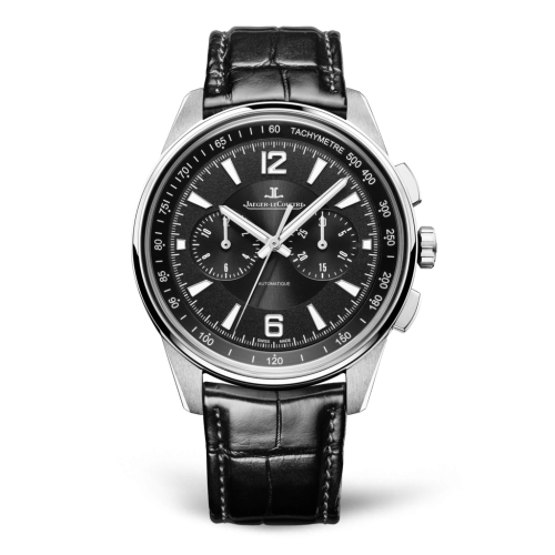 Polaris Chronograph Stainless Steel / Black / Alligator