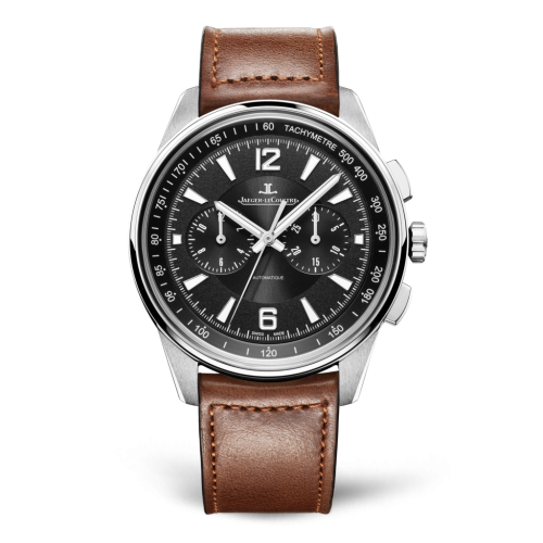 Polaris Chronograph Stainless Steel / Black / Calf