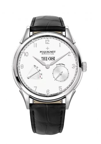  Royale Grand Sport Silver Numerals / Black Strap