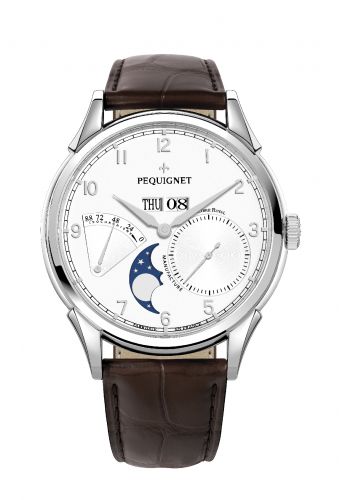 Royale Grand Sport Moonphase Silver Numerals / Brown Strap