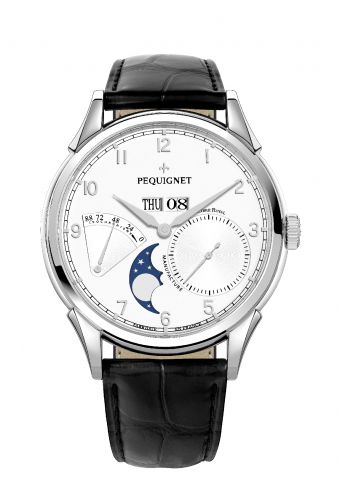 Royale Grand Sport Moonphase Silver Numerals / Black Strap