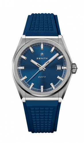 Defy Classic Titanium / Blue / Rubber