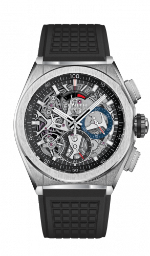 Defy El Primero 21 Titanium / Skeleton / Rubber