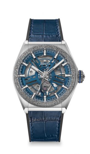 Defy Inventor Titanium / Aeronith / Blue / Alligator