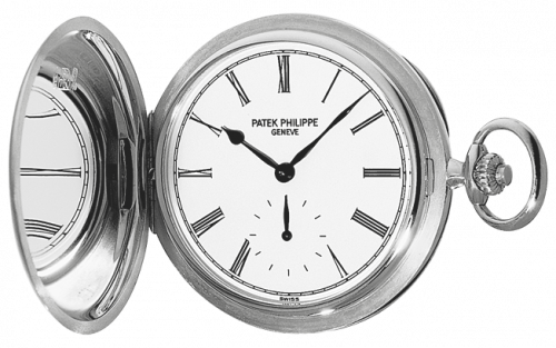 Pocket Watch Savonette White Gold / White 