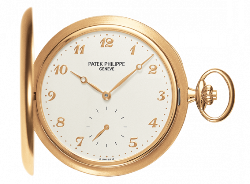 Pocket Watch Savonette Yellow Gold / Silver