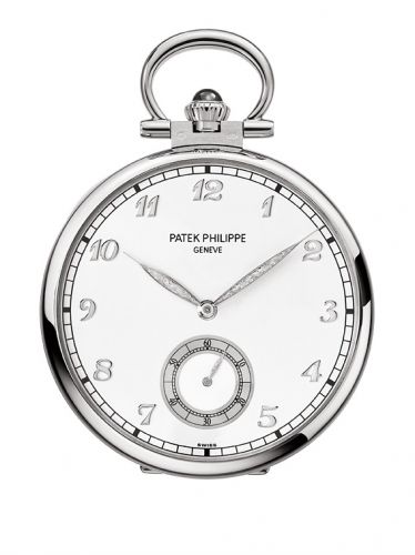 Pocket Watch Lepine White Gold / View of Geneva